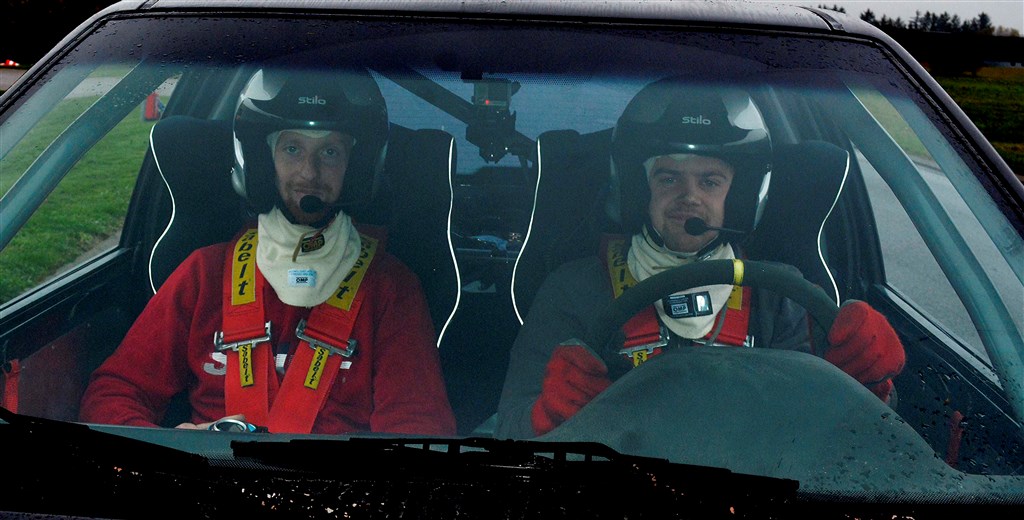 Christian André L.F. Christensen (t.h.) skifter i 2020 til mini rally